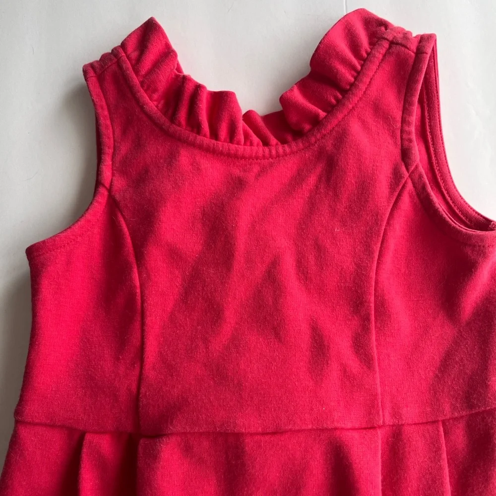 Janie and Jack dress 2t Caribbean Rose‎ Riviera Radiant Ruffle Ponte Dress